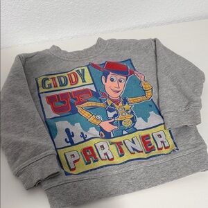 Disney Grey Woody 'Giddy Up Partner' Graphic Sweatshirt - Kids